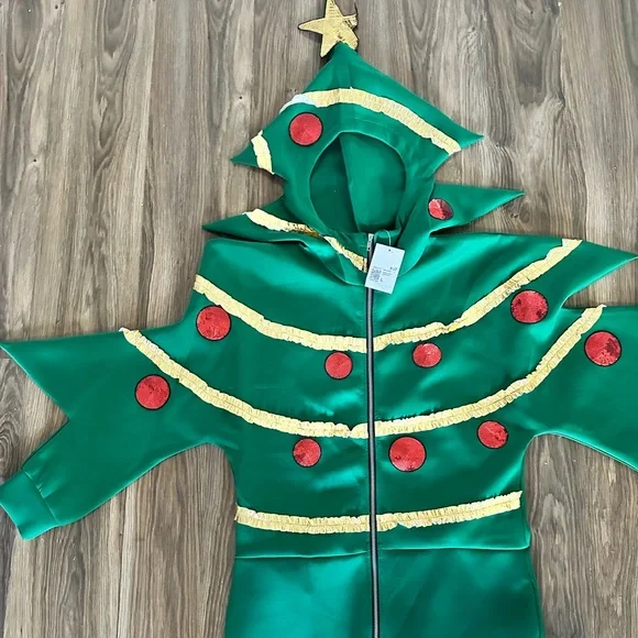 Adult Christmas Tree Costume jumper Large - Picture 2 of 5